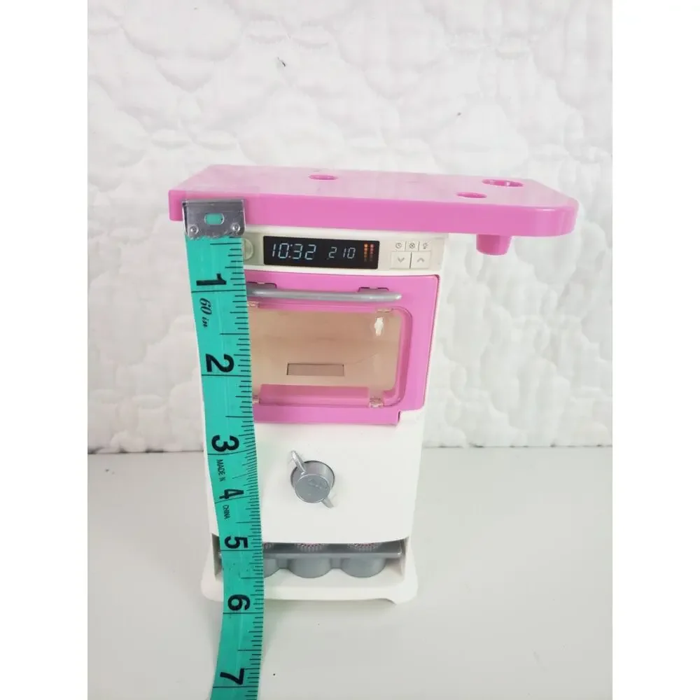 2016 Barbie Doll House Baking Oven Rising Cake Puffing Muffins Cooking Pops Up